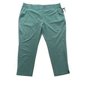 New with Tags Eddie Bauer Traveler Ankle Pants | XXL | Green Stretch Lightweight